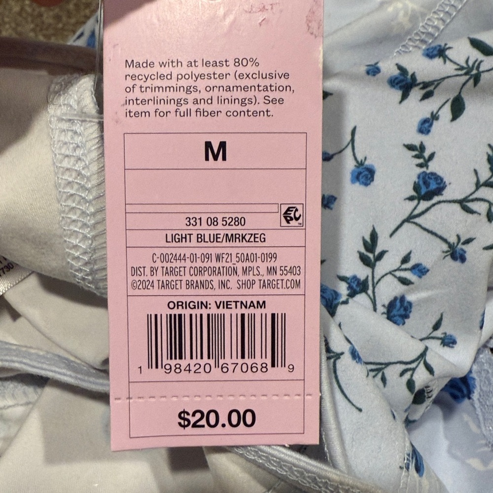 wild fable Light Blue Floral Tie-Front Cami - Picture 9 of 9